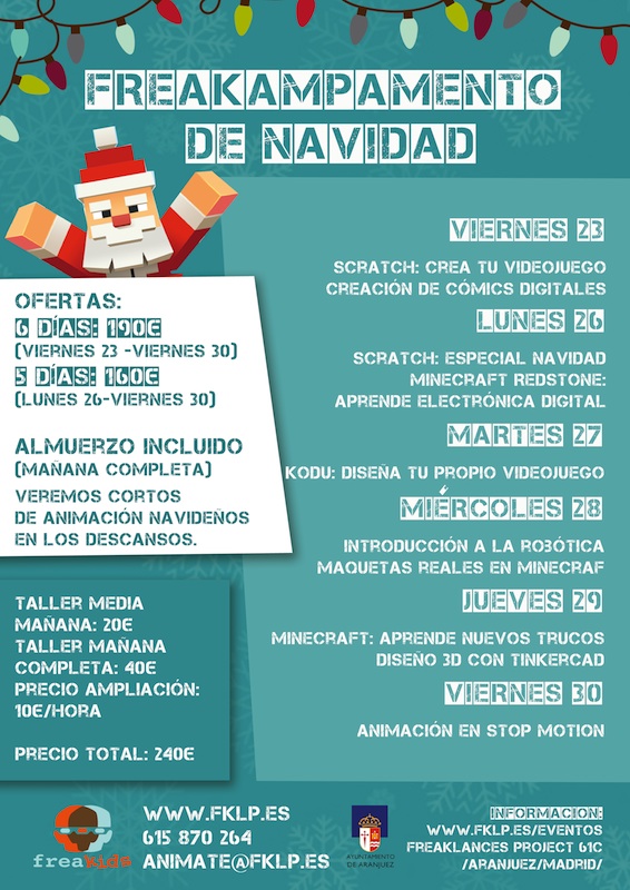 Campamento de Navidad Freakids en Aranjuez