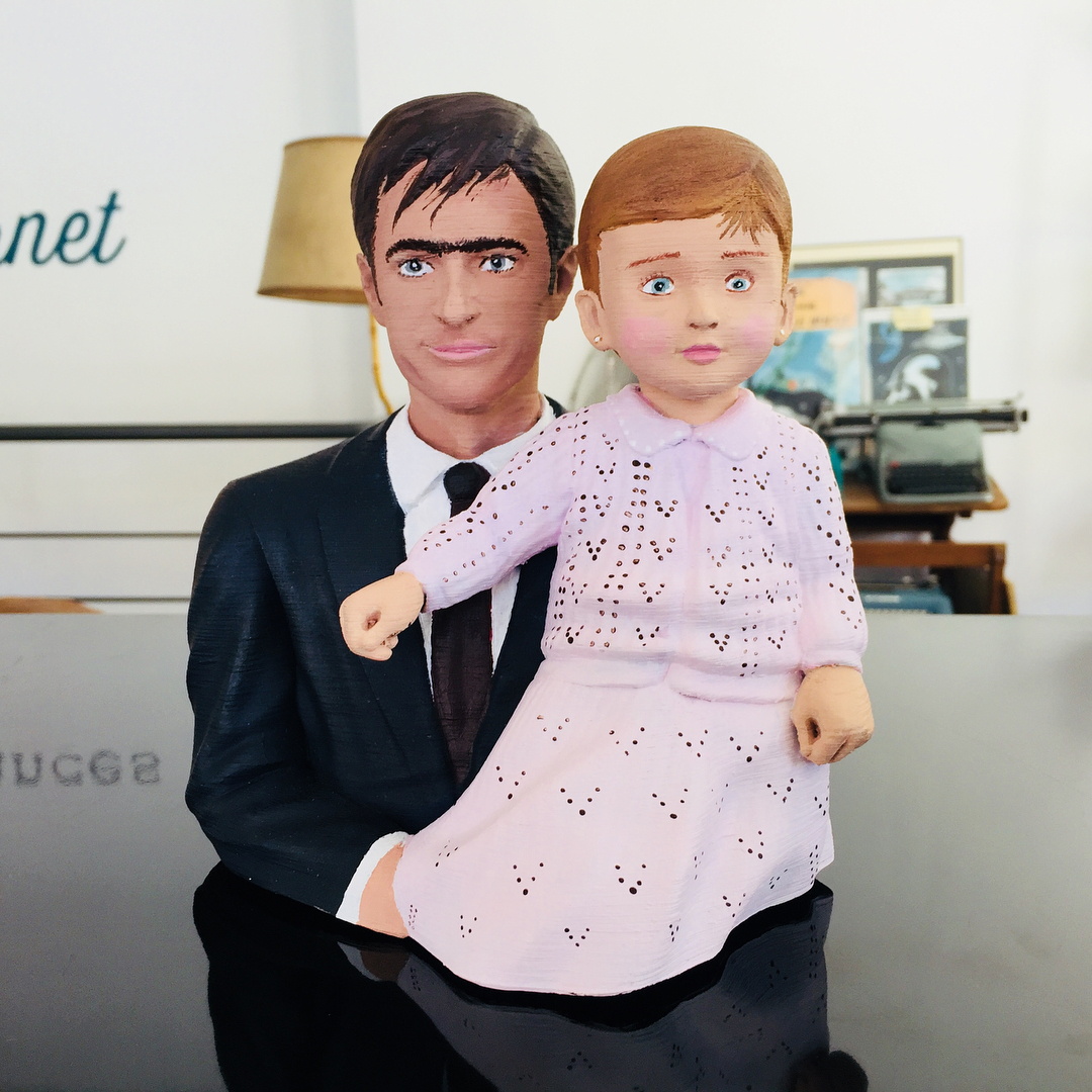 Modelado 3D Padre e hija