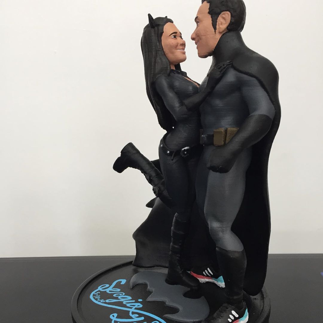 Modelado 3D Pareja Batman