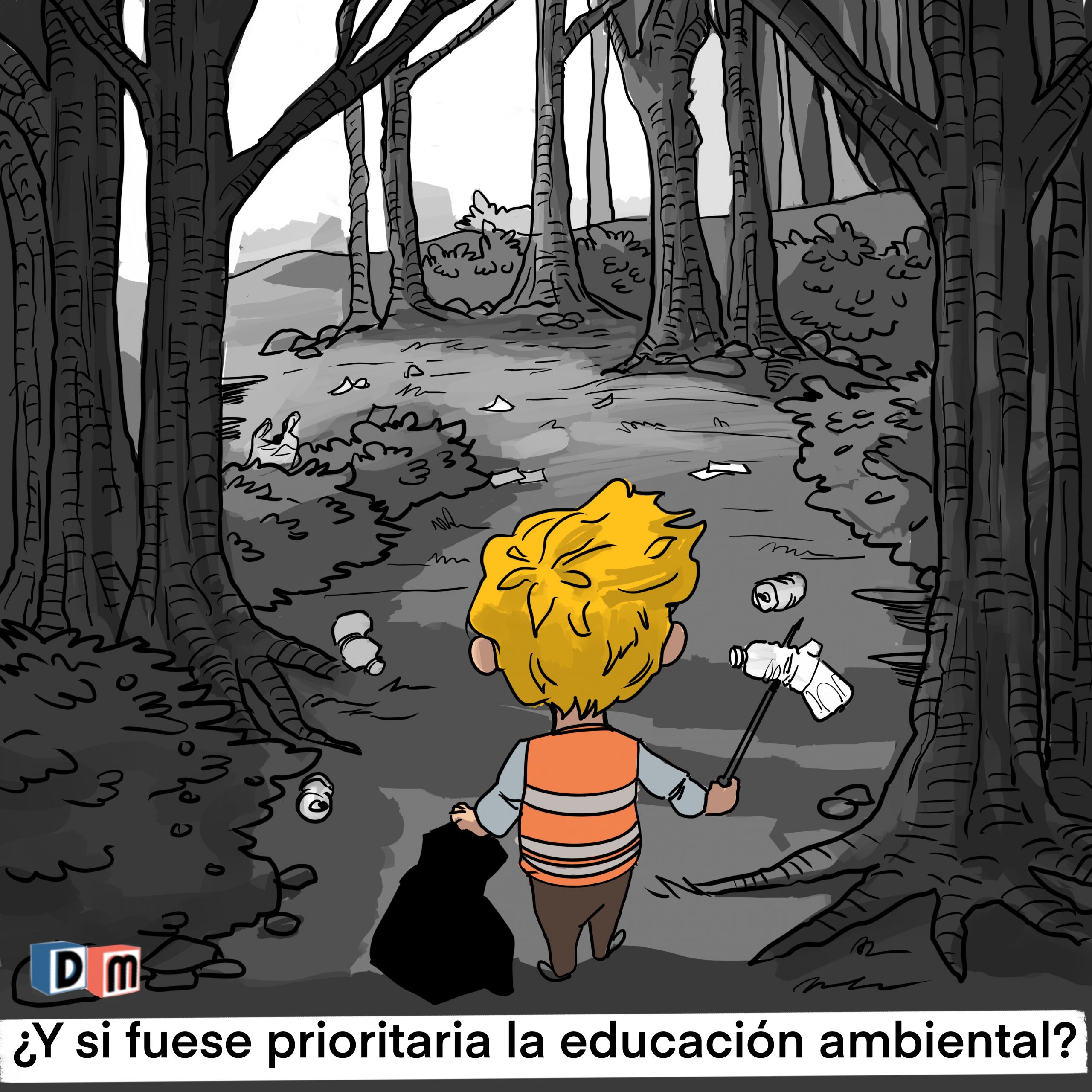 David Mora_Viñeta 19_¿Y si fuese prioritaria la educación ambiental?