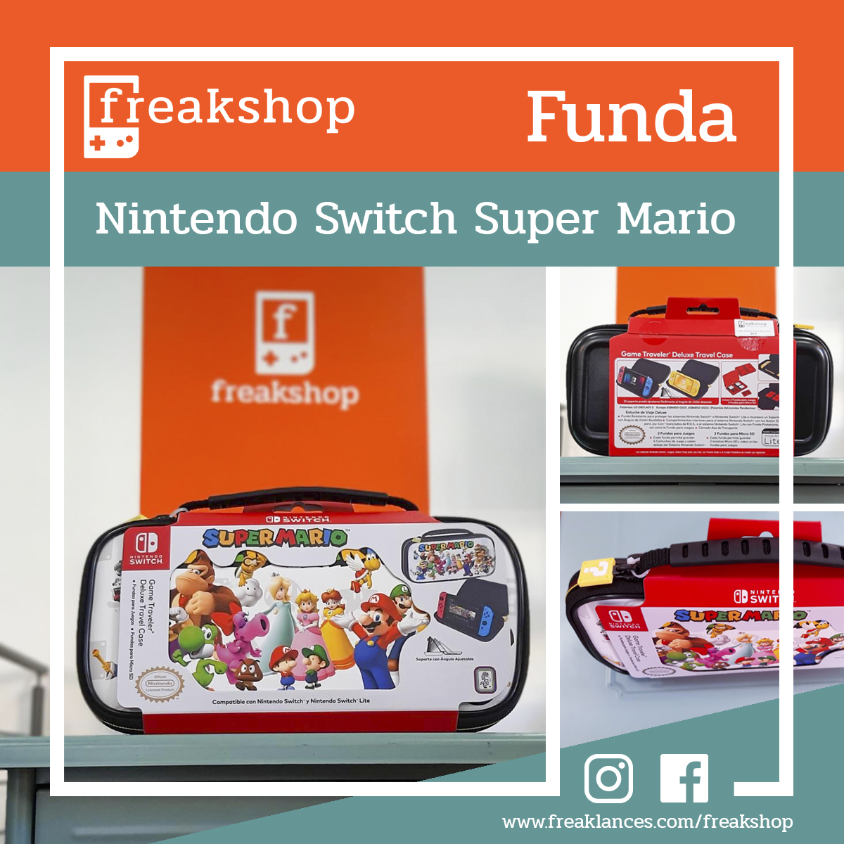 Mario > Funda para Nintendo Switch - Freaklances Agencia CreativaFreaklances Agencia Creativa