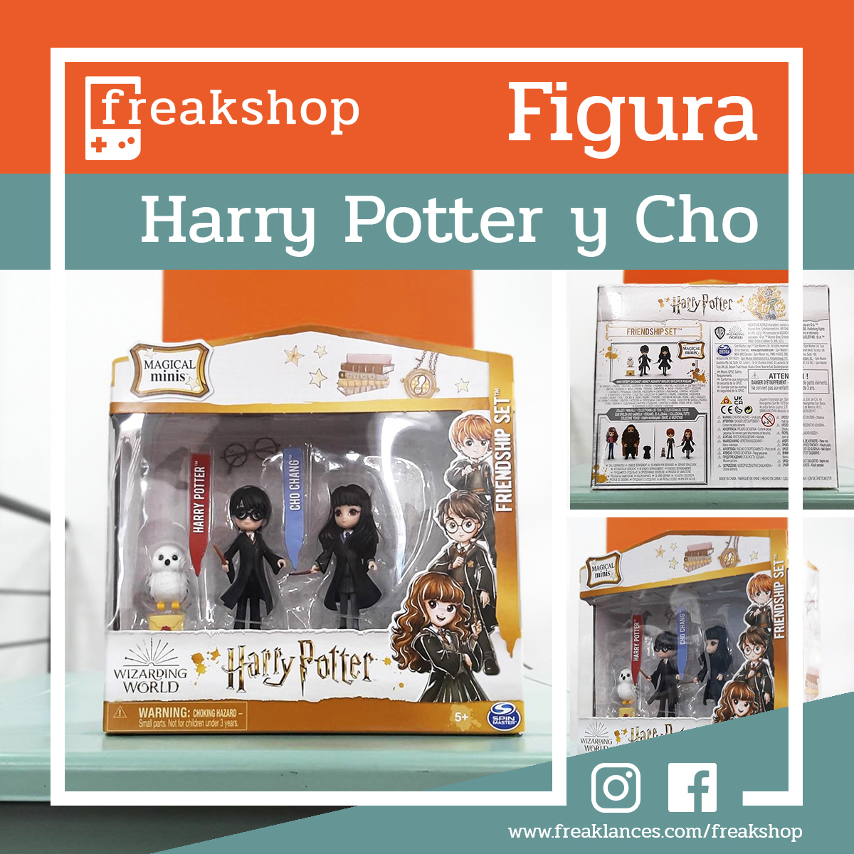 Harry Potter Set Figuras Harry y Cho Wizarding World