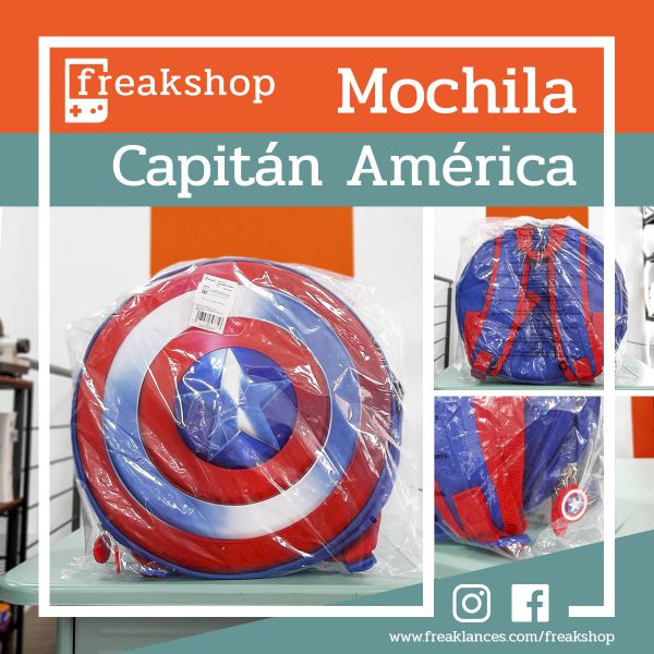 Plantilla Mochila Capitán América
