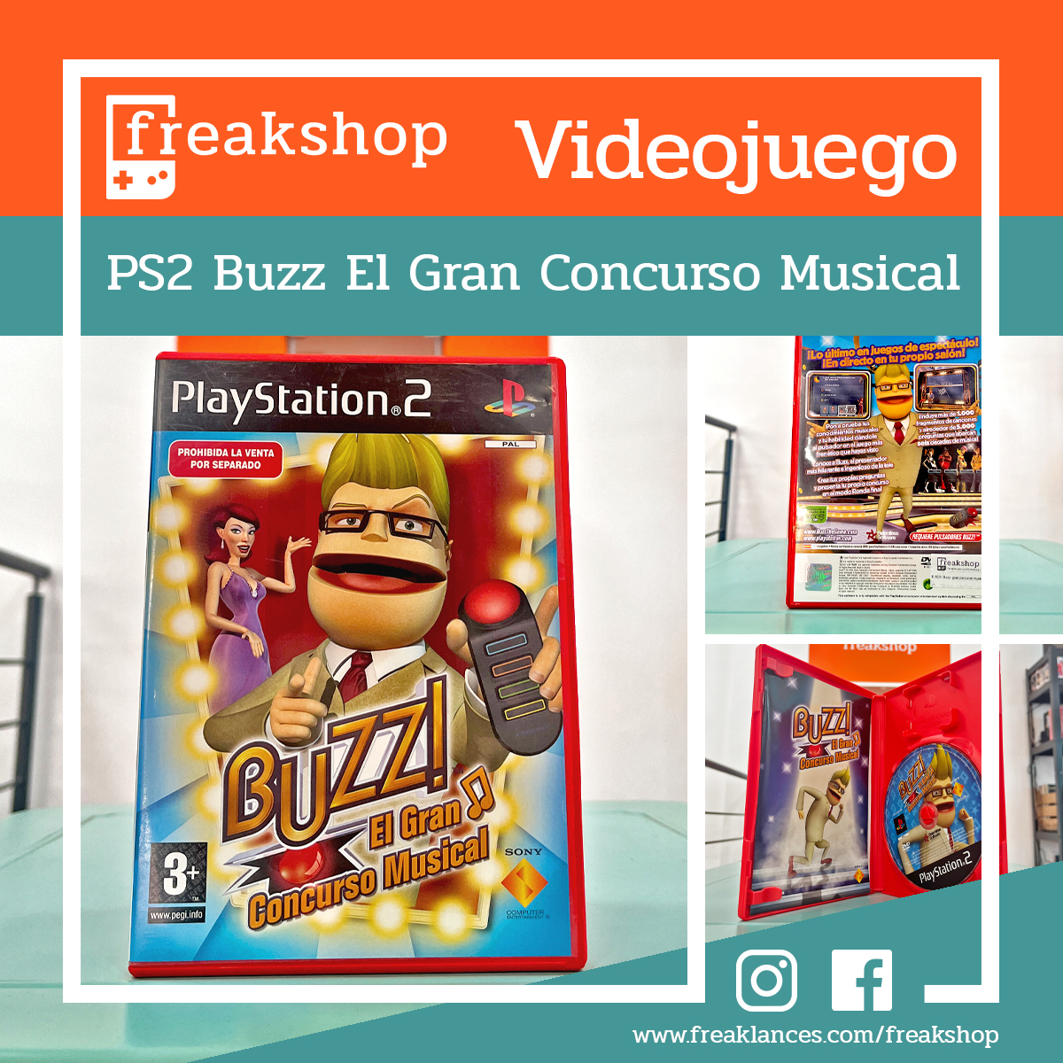 Buzz: El gran concurso musical > Videojuego PS2 - Freaklances