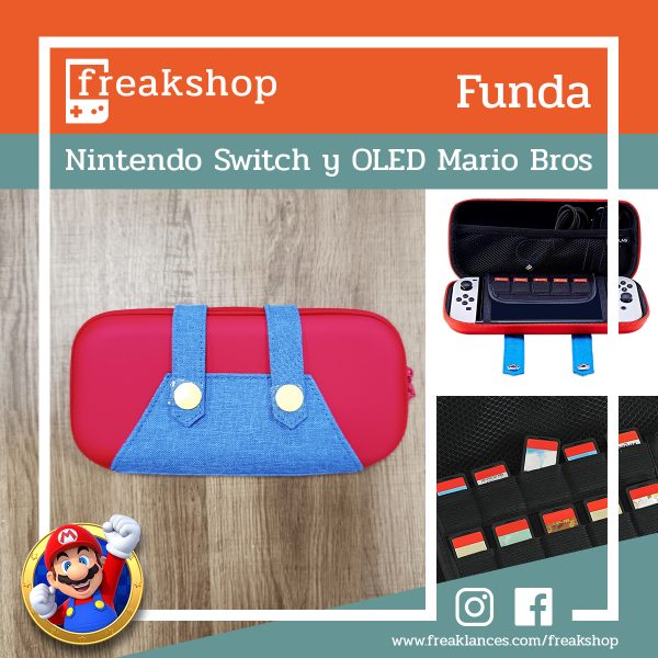 Post con la funda de Mario Bros para la Nintendo Switch y OLED.