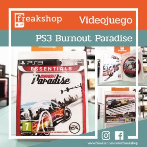Plantilla Videojuego PS3 Bornout Paradise