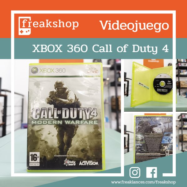 Videojuego Call of Duty 4 para la XBOX 360