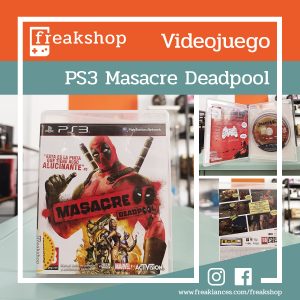 Plantilla Videojuego Masacre Deadpool de la PS3