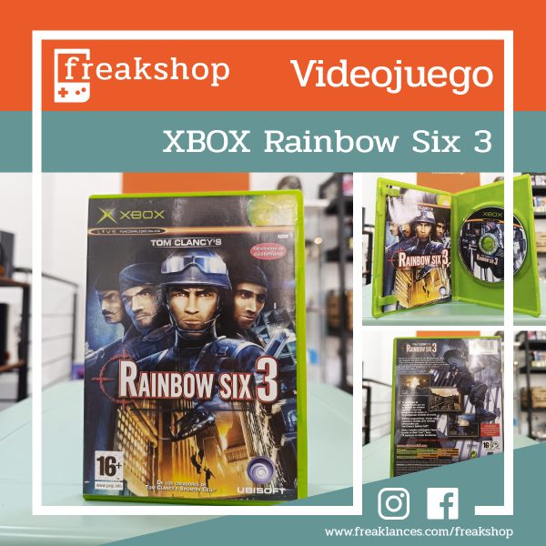 Plantilla del Videojuego Rainbow Six 3 de la XBOX